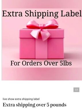 Extra Shipping Label - Pink